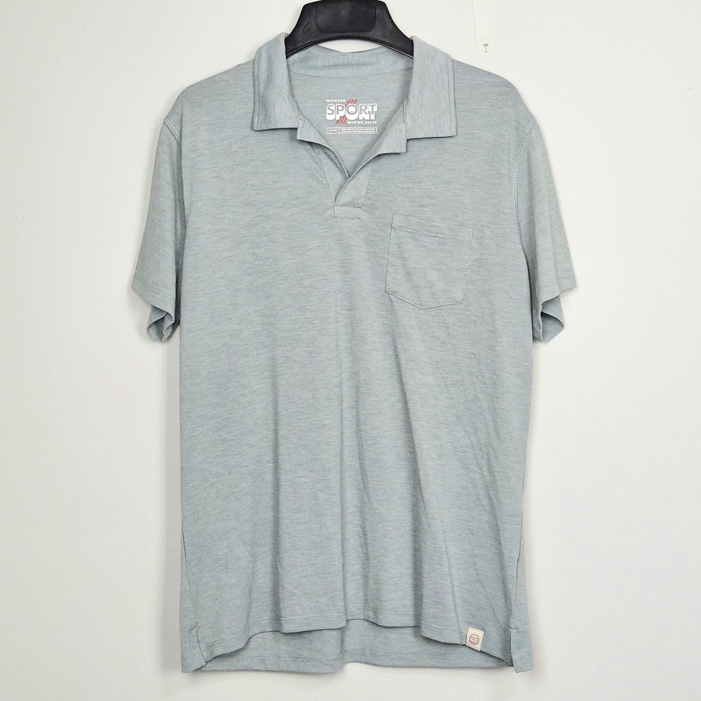 Marine Layer Weekend Sport Mens Sz M Polo Shirt Johnny Collar Chest Pocket